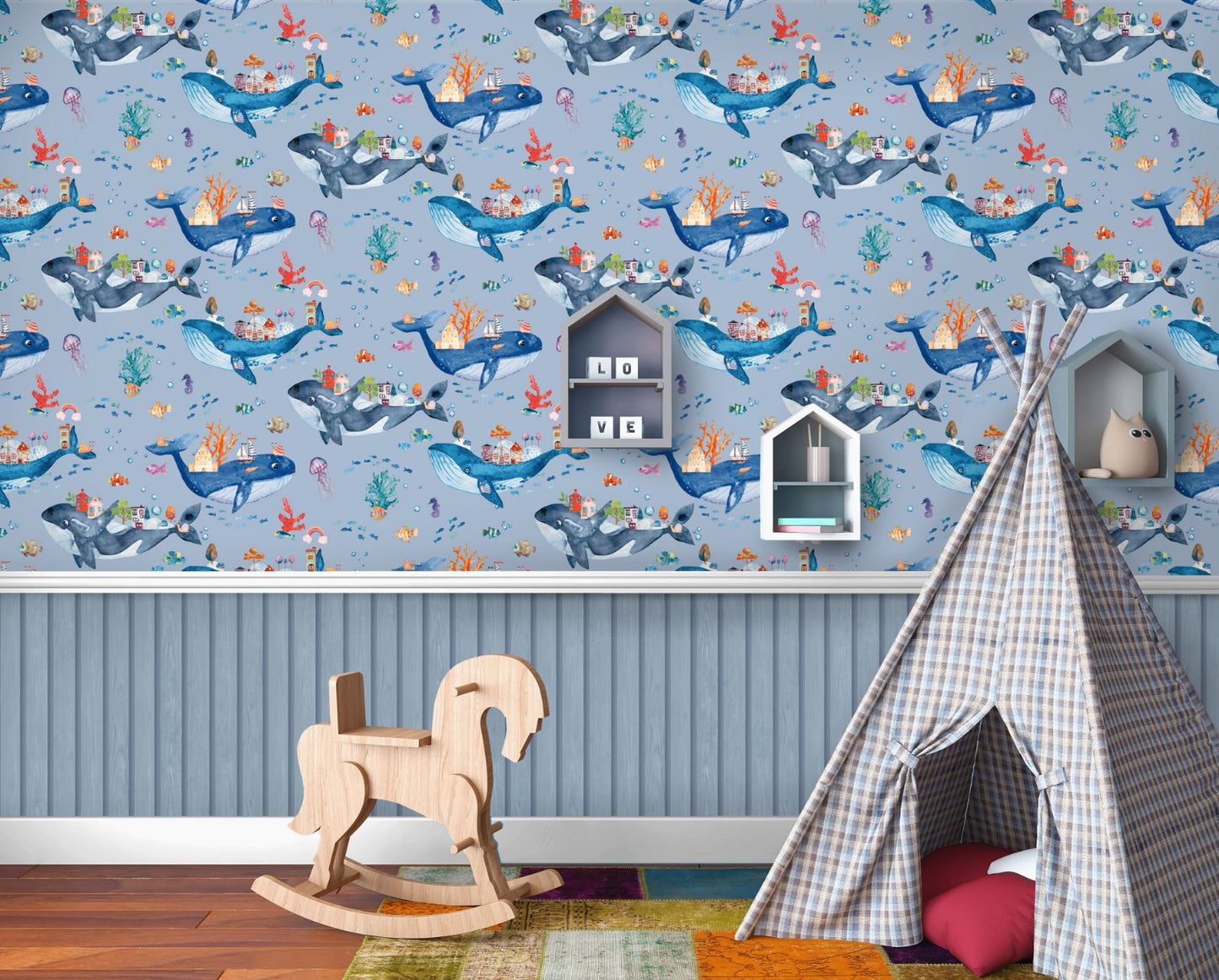 Dream Catcher - Whale Town Blue