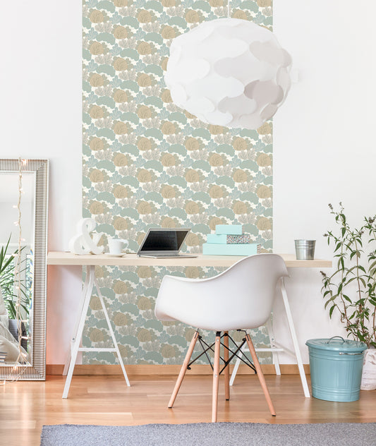 My Kingdom - Leaves beige,green