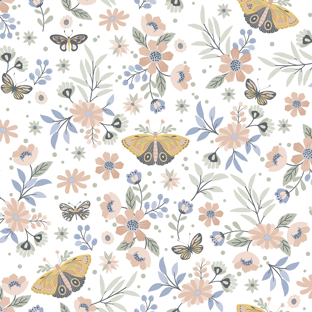 My Kingdom - Butterflies beige,green