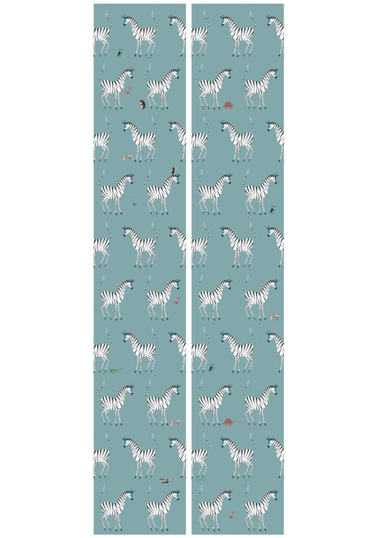 Wallpaper Zebra petrol 2 trake