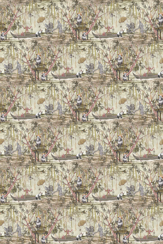 Santorus - Santorus Pandamonium gold khaki 68cmx10m