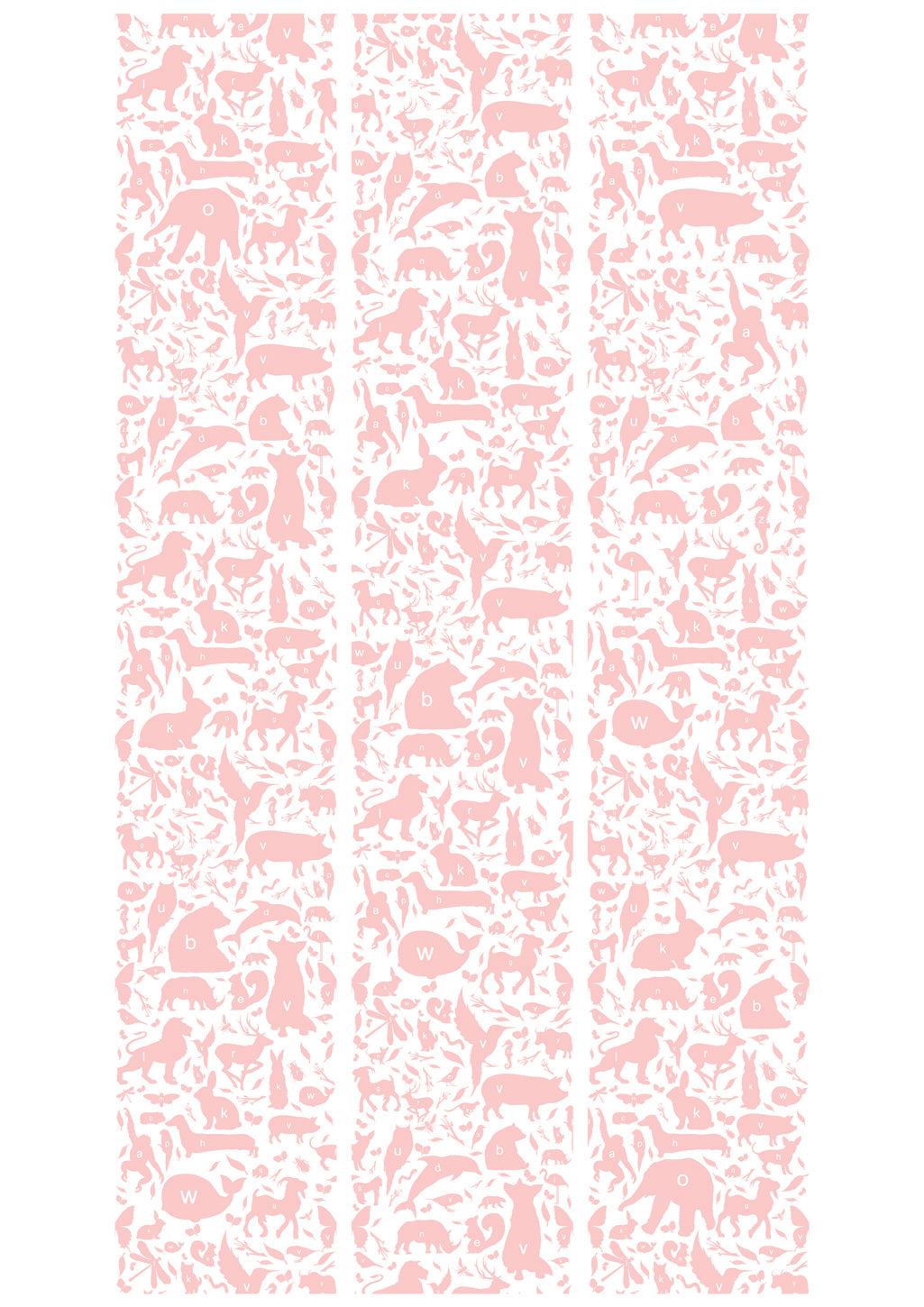Wallpaper 047  animal alphabet pink 3 trake