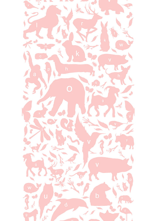 Wallpaper 047  animal alphabet pink 3 trake
